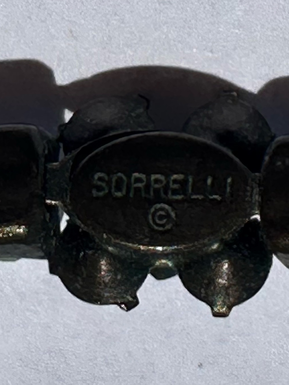 Vintage SORRELLI Swarovski Opal Faceted Aurora Crystal Gem Tennis Bracelet - Picture 4 of 10